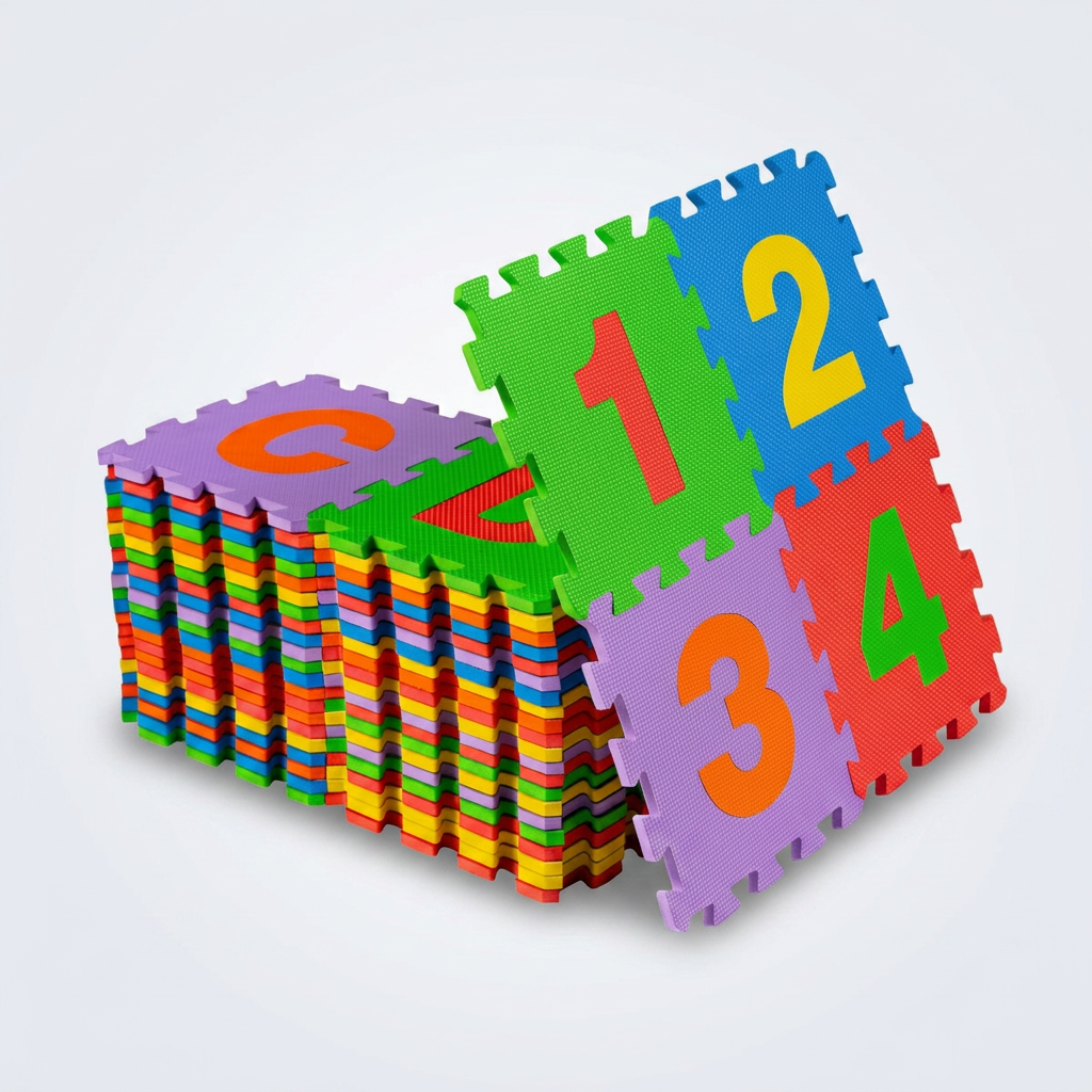 Kids numbers foam puzzle mat tiles