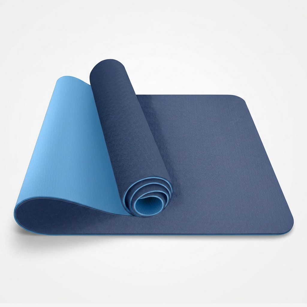 Navy / Blue reversible two-tone yoga mat