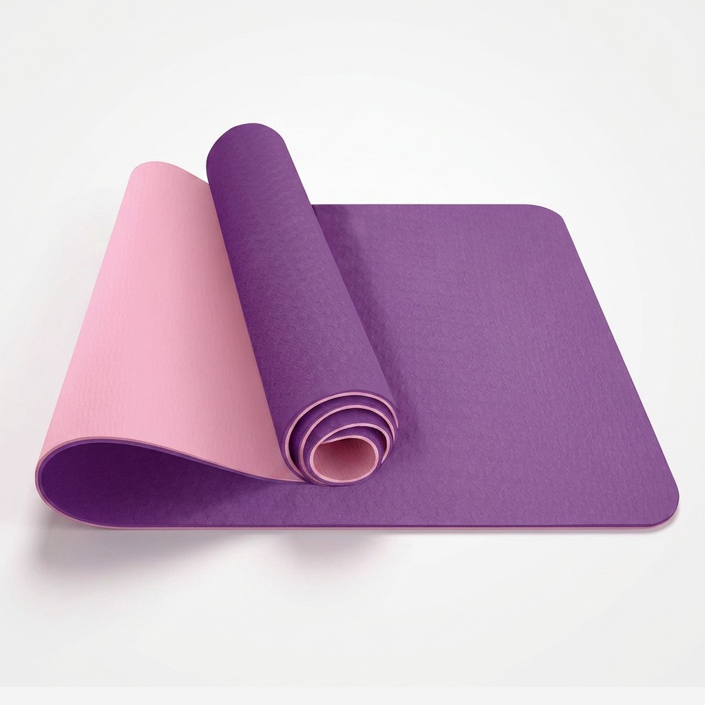 Purple / Pink reversible two-tone yoga mat